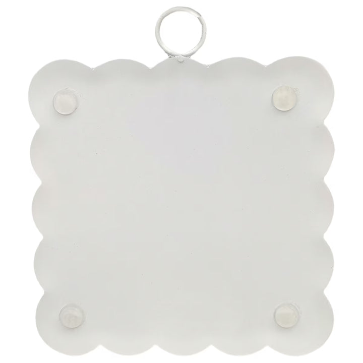 The Round Top Collection | Mini Gallery Scalloped Edge Boxwood Bunny in Pink