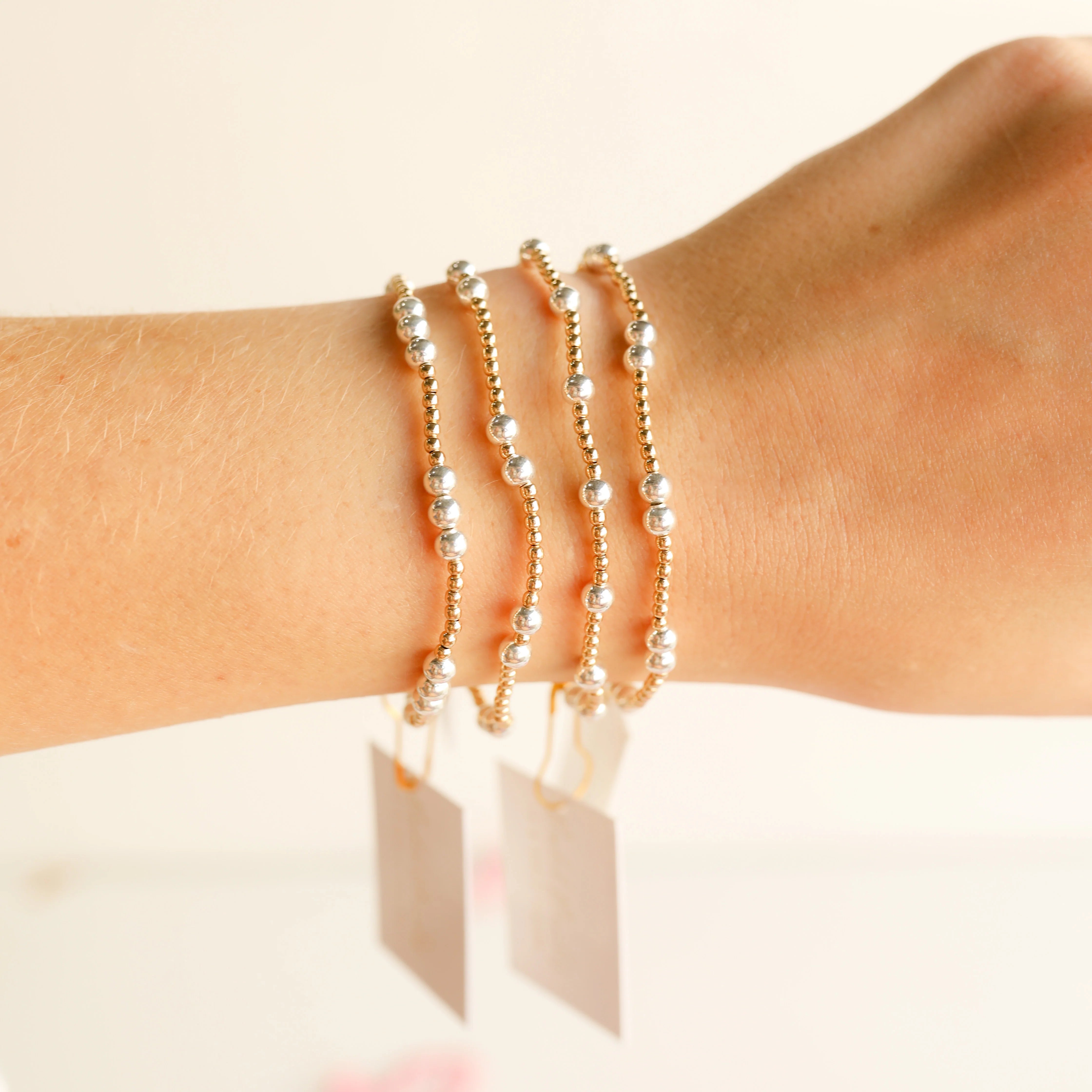 Beaded Blondes | Leah Bracelet in Mixed Metals - Giddy Up Glamour Boutique