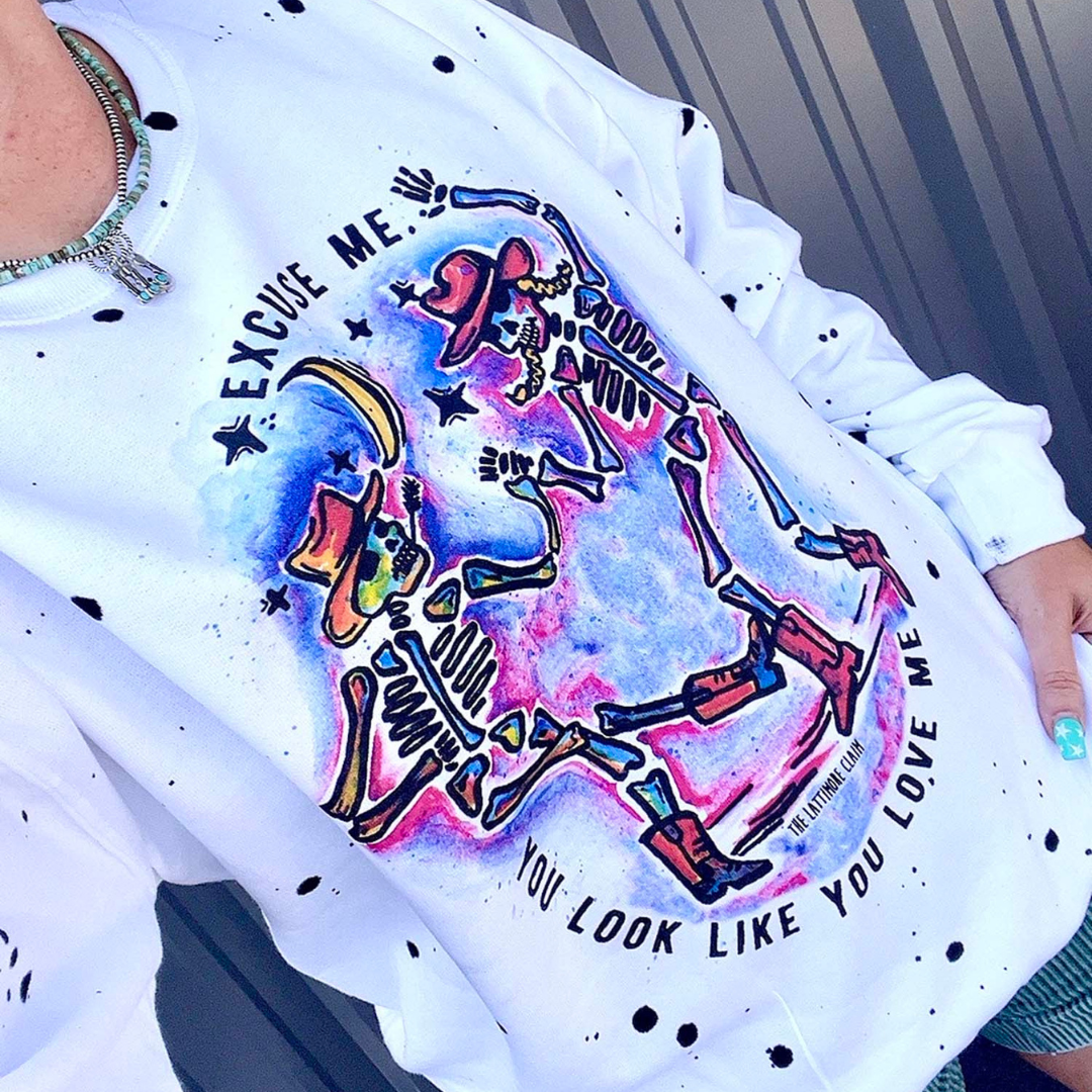 Online Exclusive | Excuse Me, You Look Like You Love Me Graphic Sweatshirt in White