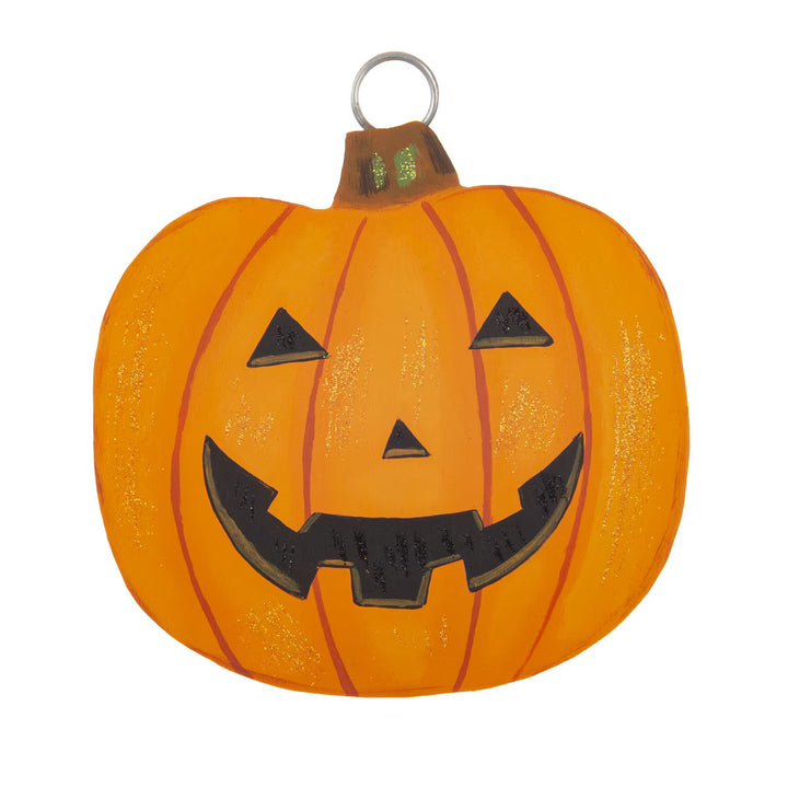 The Round Top Collection | Mini Jack O Lantern Pumpkin Charm with Grommet in Orange