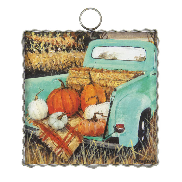The Round Top Collection | Mini Gallery Art Turquoise Truck