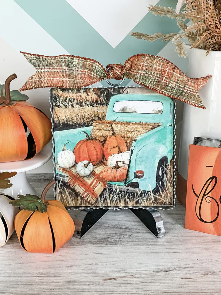 The Round Top Collection | Mini Gallery Art Turquoise Truck