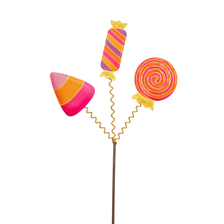 The Round Top Collection |  Triple Bright Candy Garden Stake