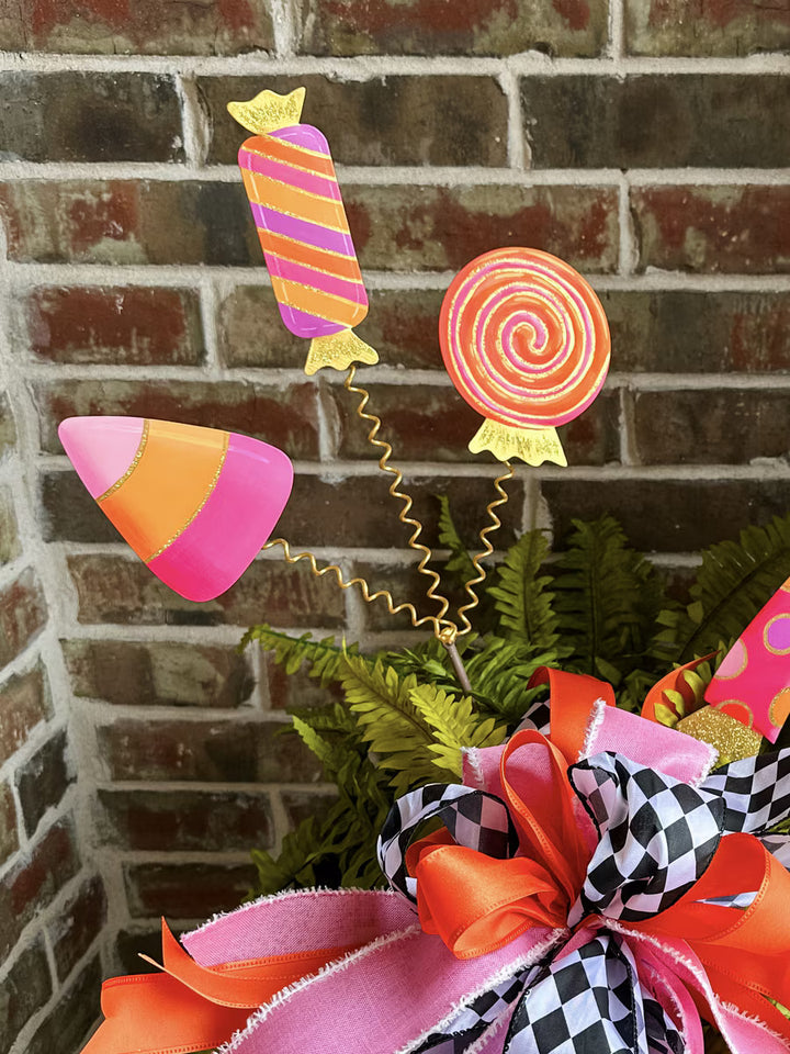 The Round Top Collection |  Triple Bright Candy Garden Stake
