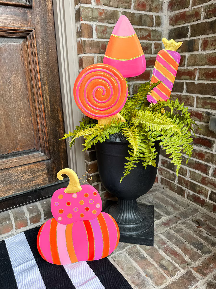 The Round Top Collection | Bright Pumpkin Stack