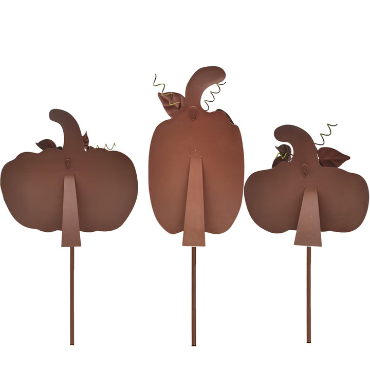 The Round Top Collection | Medium Ribbon Pumpkins in Cream