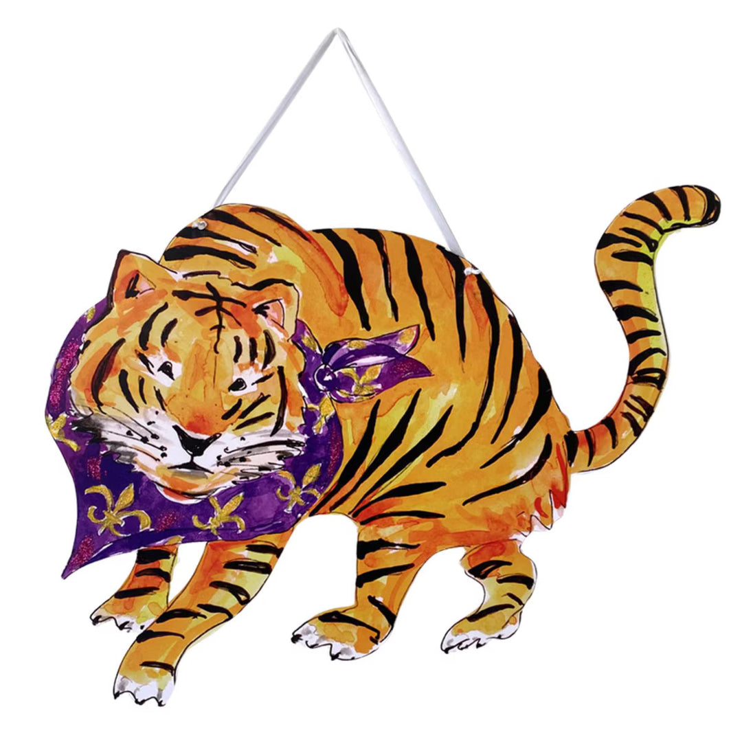 The Round Top Collection | Geaux Tigers Gameday PVC Door Hanger