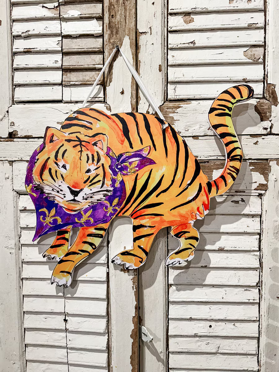 The Round Top Collection | Geaux Tigers Gameday PVC Door Hanger