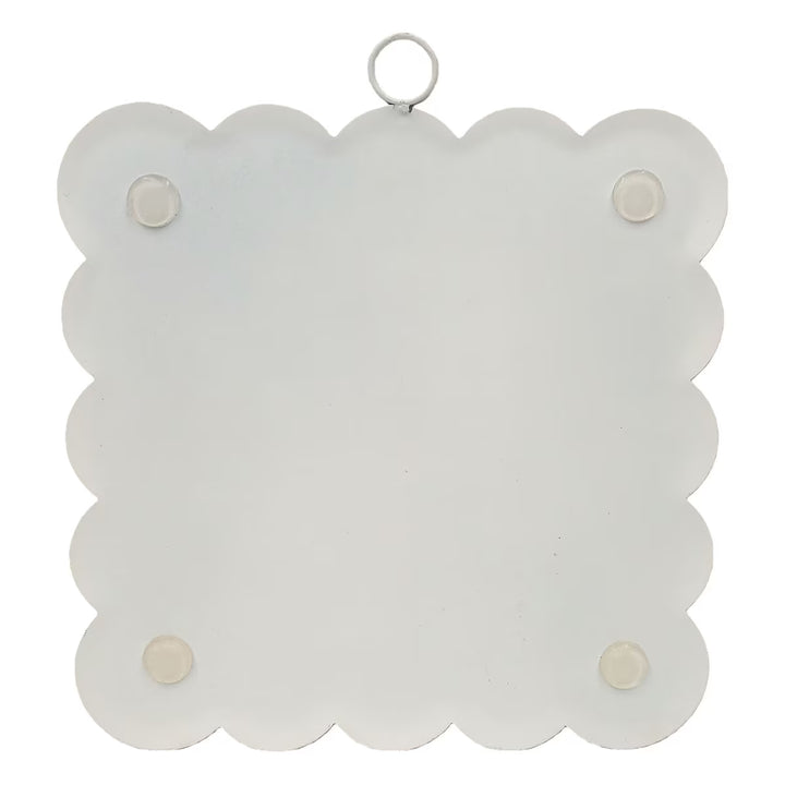 Back of Mini Gallery Scallop Whimsy Spider insert showing attached ring and bumpers for interchangeable display.