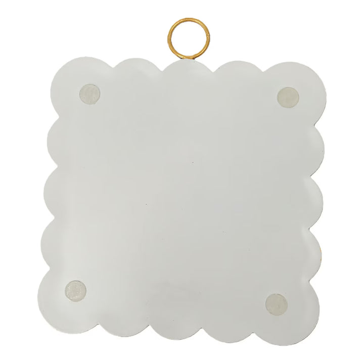 The Round Top Collection | Mini Gallery Art Scallop Gilded Orange Pumpkin