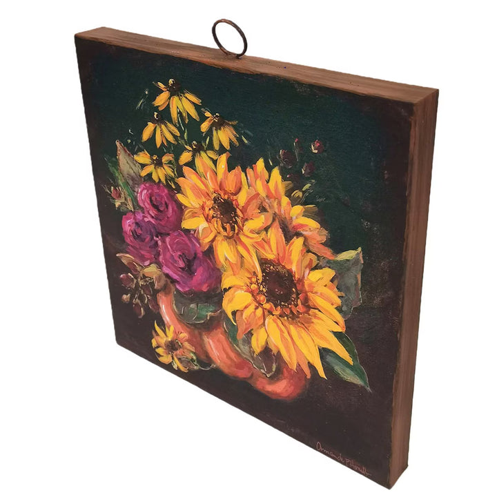 The Round Top Collection | Large Gallery Art Jeweled Flower Pumpkin