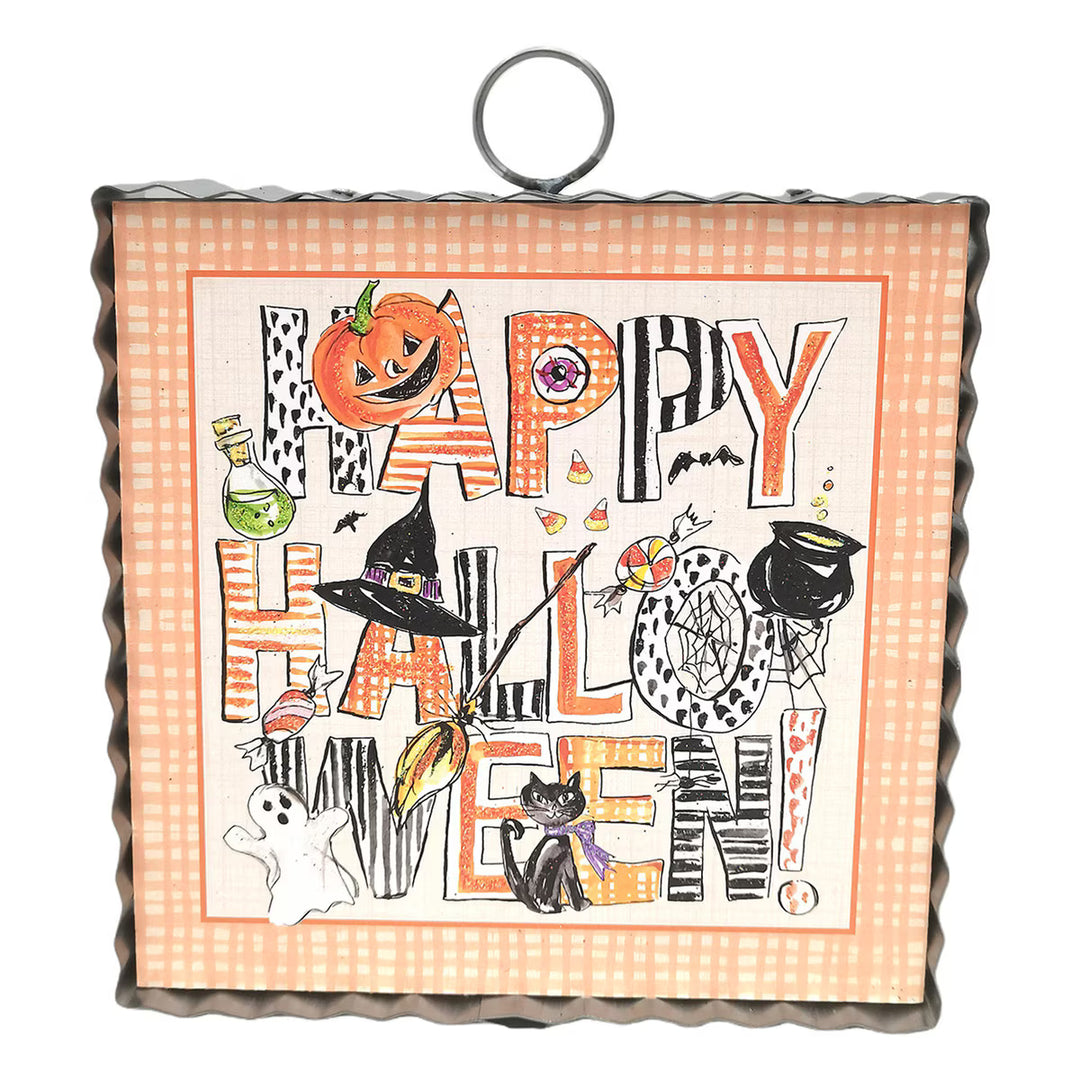 Happy Halloween mini gallery art by The Round Top Collection featuring a jack-o&