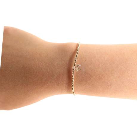 Beaded Blondes | Gold Bow Charm Bracelet