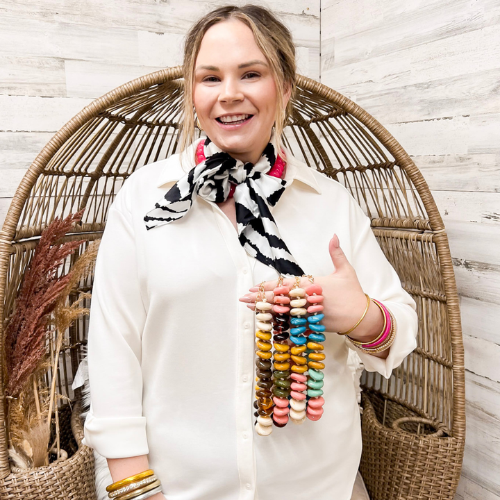 Fancy &amp; Co | Happy Hues Hand Tied Necklace in Multiple Color Options