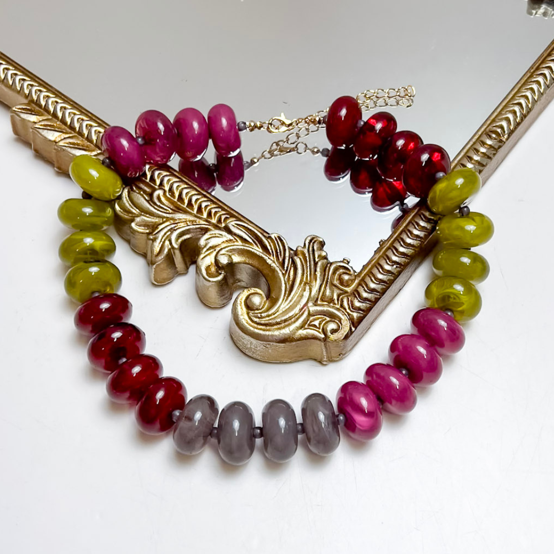 Fancy &amp; Co | The Down to Earth Beaded Necklace in Multiple Color Options