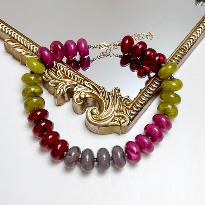 Fancy &amp; Co | The Down to Earth Beaded Necklace in Multiple Color Options