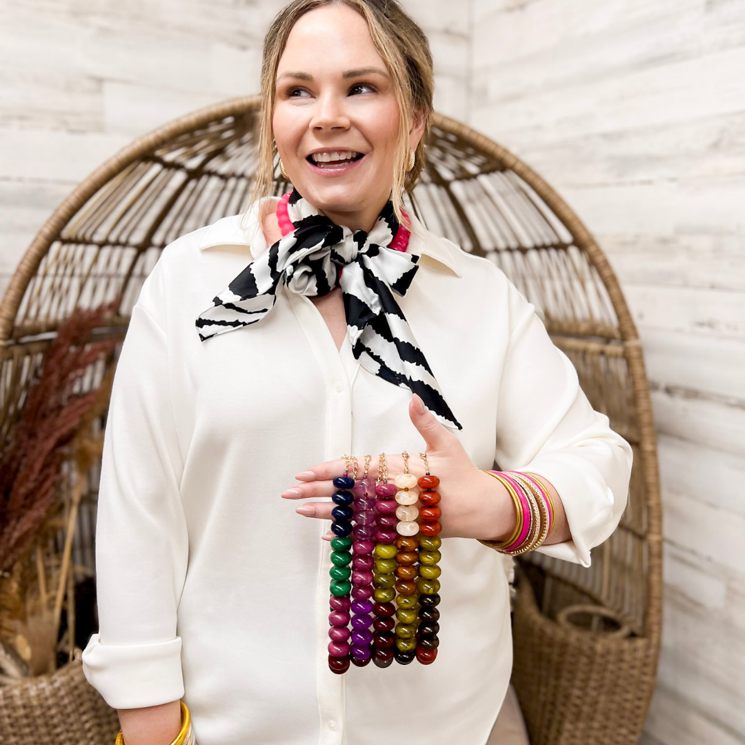 Fancy &amp; Co | The Down to Earth Beaded Necklace in Multiple Color Options