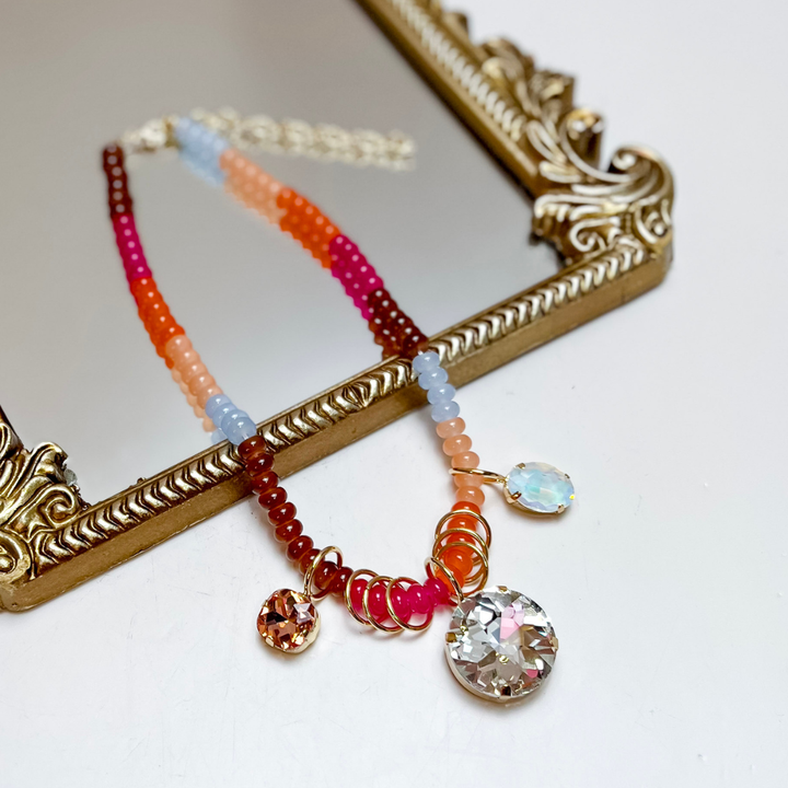 Fancy &amp; Co | The Crystal Crush Beaded Necklace in Multiple Color Options
