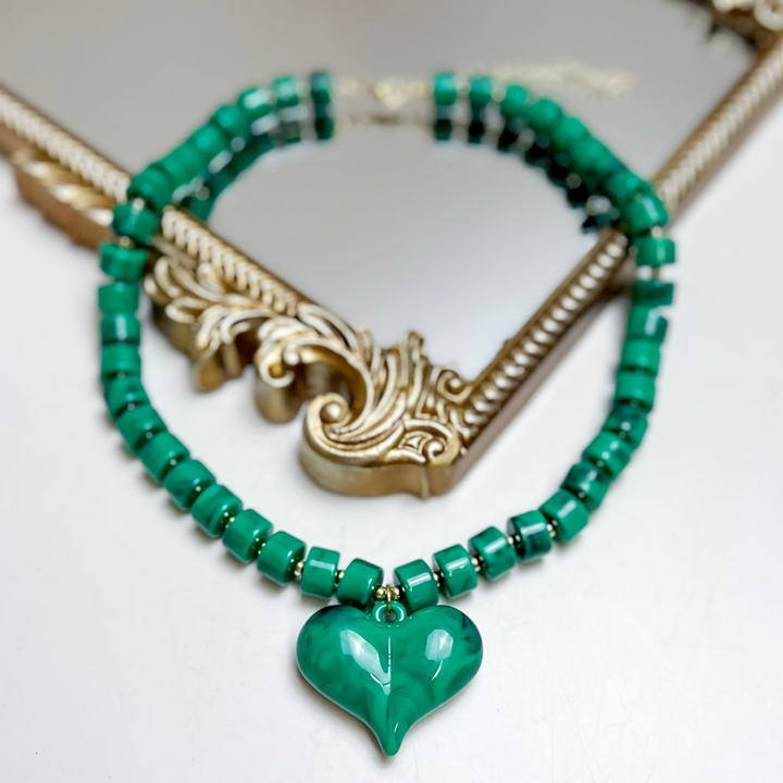 Fancy &amp; Co | The Love Struck Beaded Necklace in Multiple Color Options