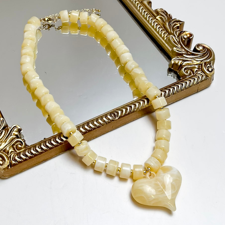 Fancy &amp; Co | The Love Struck Beaded Necklace in Multiple Color Options