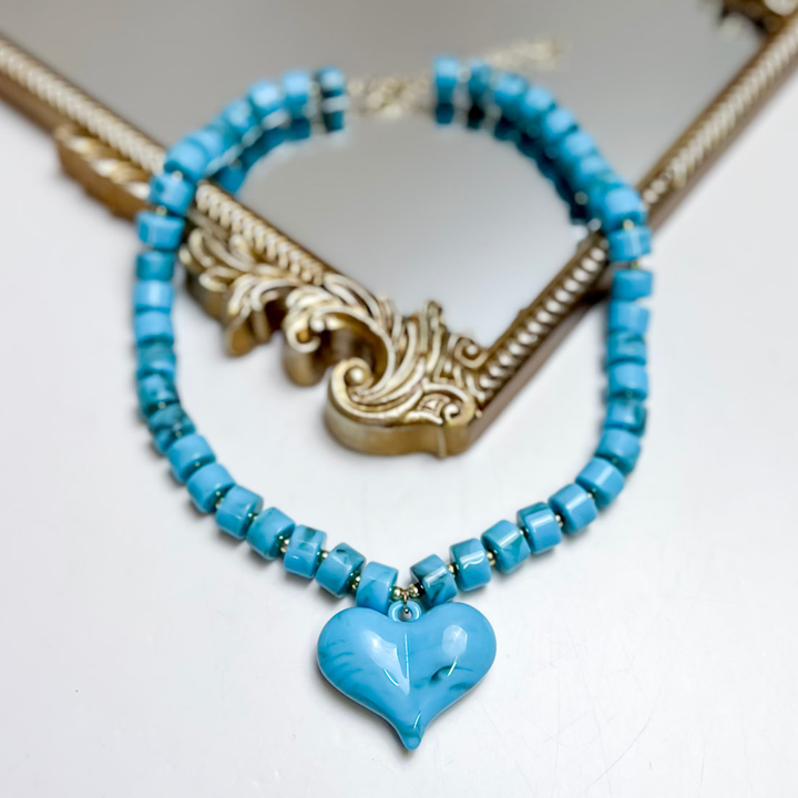 Fancy &amp; Co | The Love Struck Beaded Necklace in Multiple Color Options