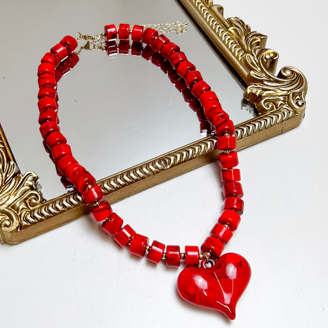 Fancy &amp; Co | The Love Struck Beaded Necklace in Multiple Color Options