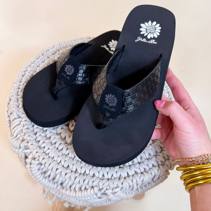 Yellow Box | Faranda Flip Flop in Black