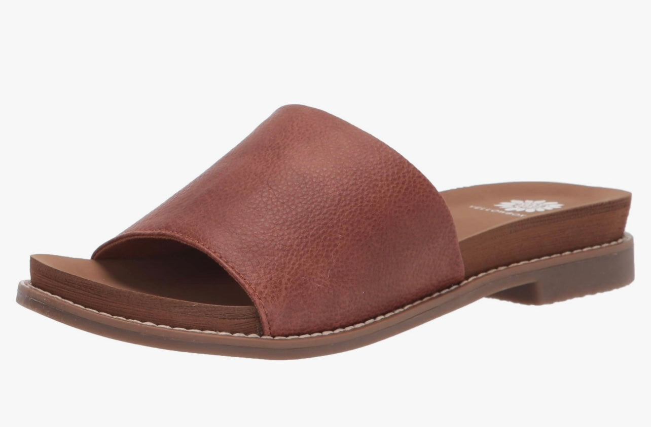 Yellow Box | Kalo Slide Sandal in Tan Brown