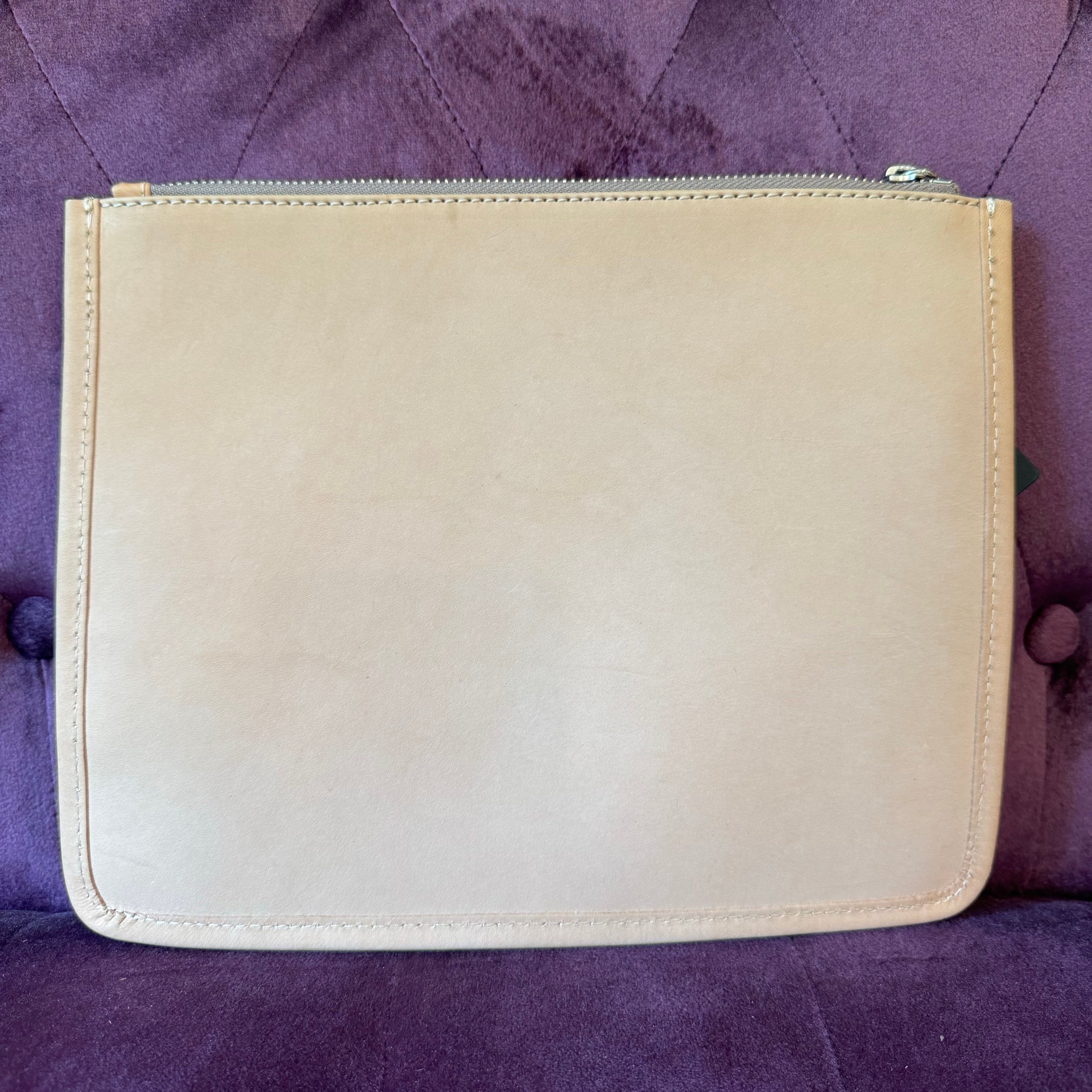 Blemished Consuela #2407 Diego Genuine Leather Anything Goes Zipper Pouch • FINAL SALE