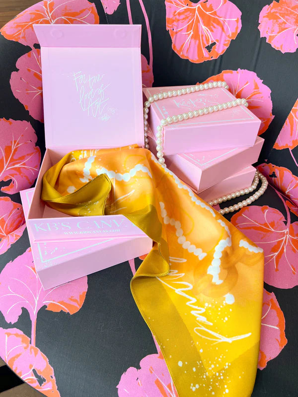 KB's Canvas | Madison Link Scarf in Yellow