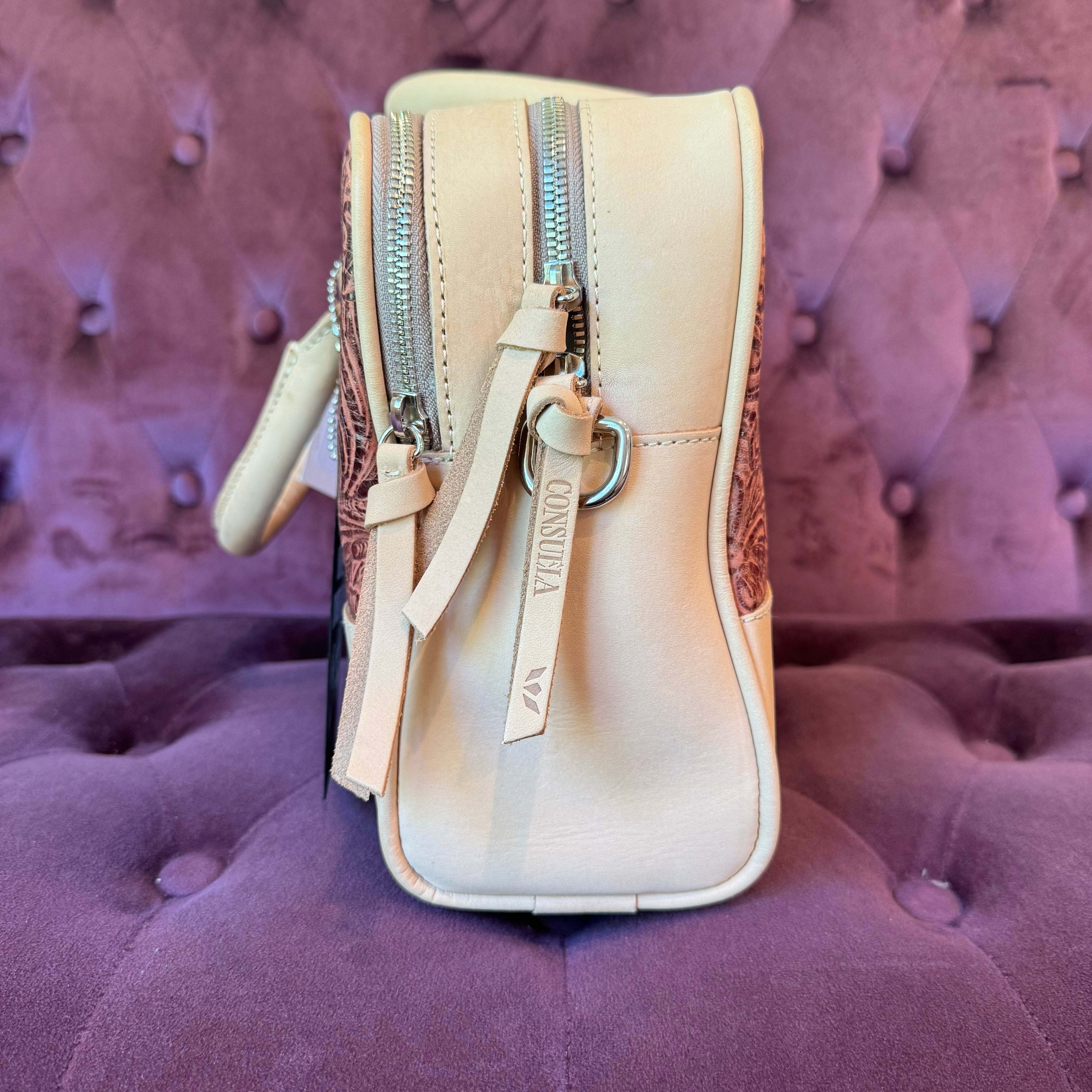 Blemished Consuela #2417 | Inked Satchel Bag - Giddy Up Glamour Boutique