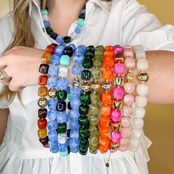 GUG Original | The Bloom Beaded Necklace in Multiple Color Options