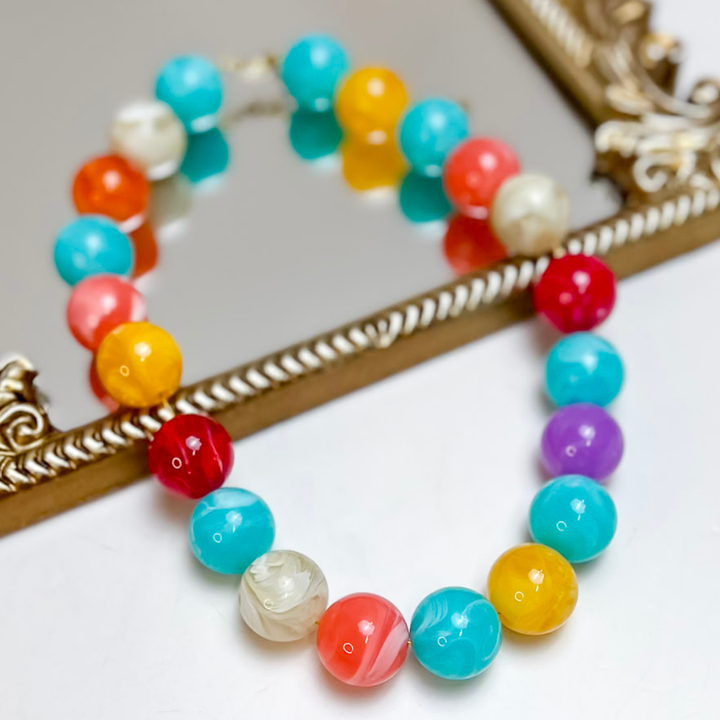 GUG Original | Pop of Personality Beaded Necklace in Multiple Color Options