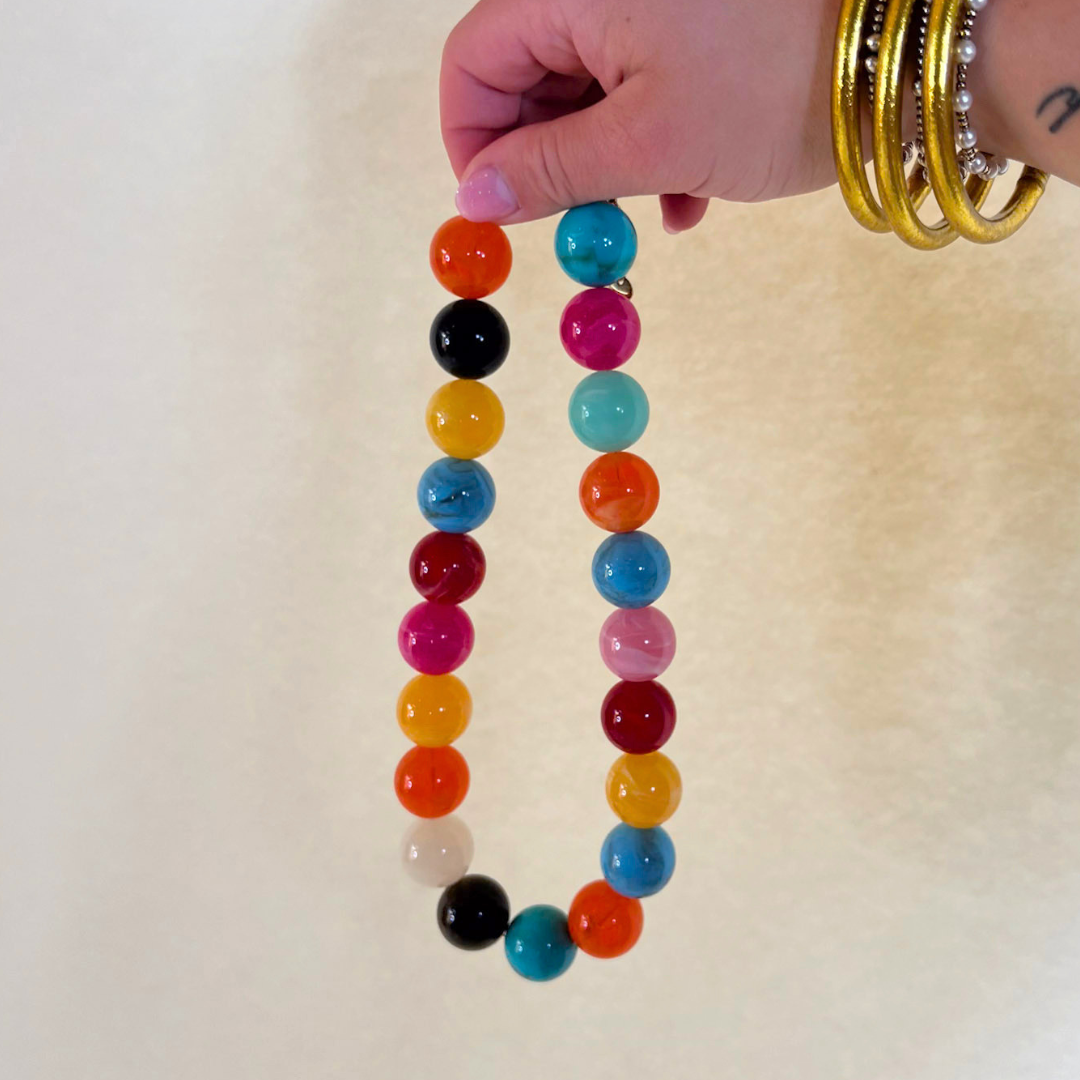 GUG Original | Pop of Personality Beaded Necklace in Multiple Color Options