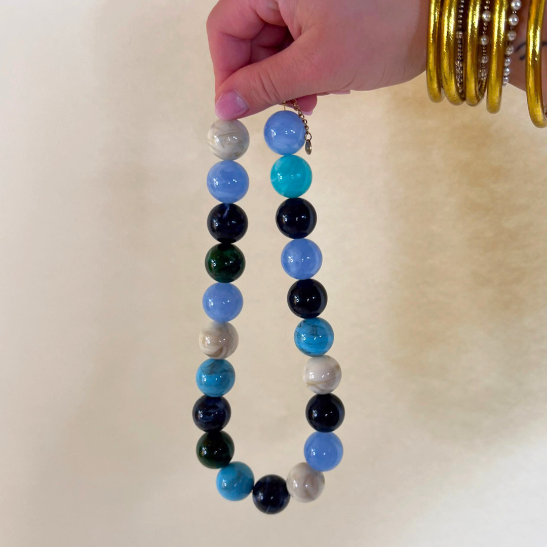 GUG Original | Pop of Personality Beaded Necklace in Multiple Color Options