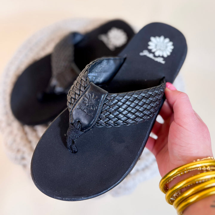 Yellow Box | Gamma Sandal in Black