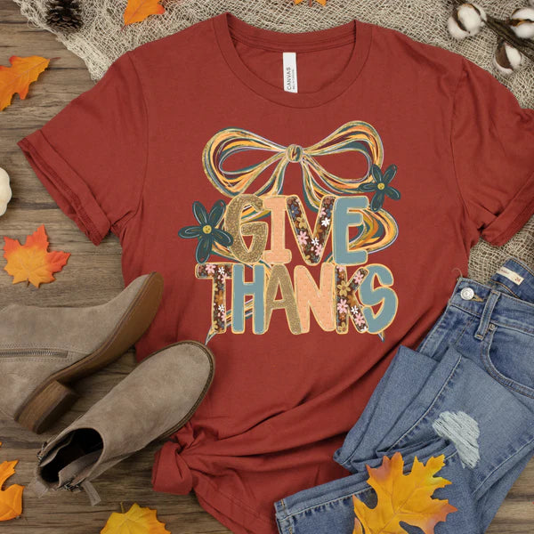 Red t-shirt with &