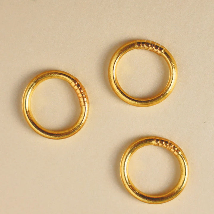 BuDhaGirl | Set of Three | All Weather Rings in Aura Gold
