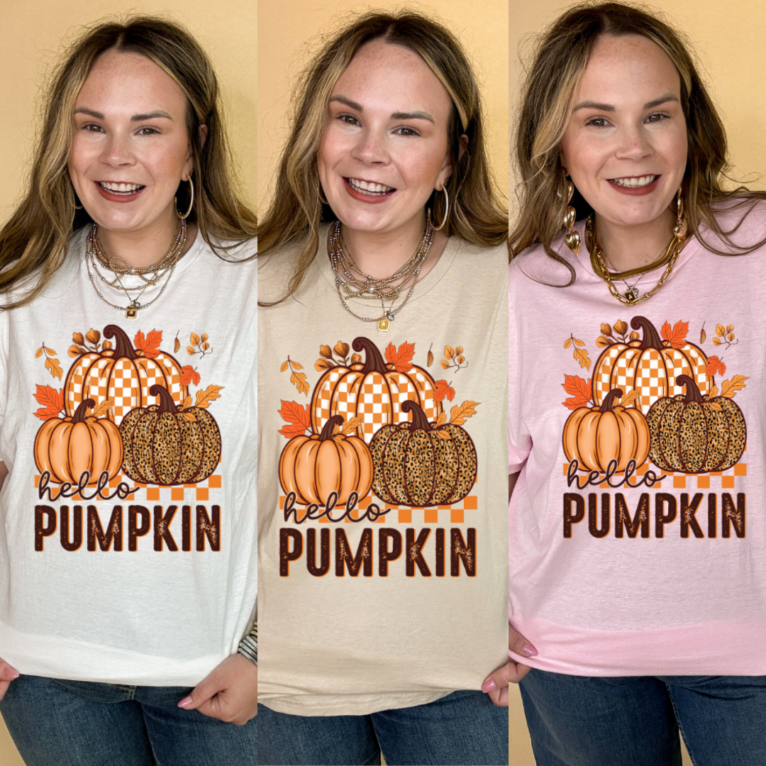 Online Exclusive | Hello Pumpkin Graphic Tee in Multiple Color Options