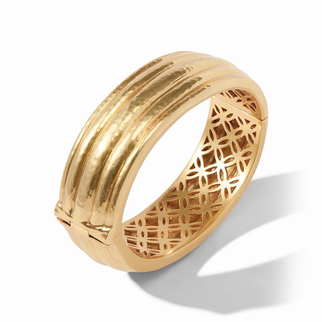 Julie Vos | Havana Statement Hinge Bangle in Gold