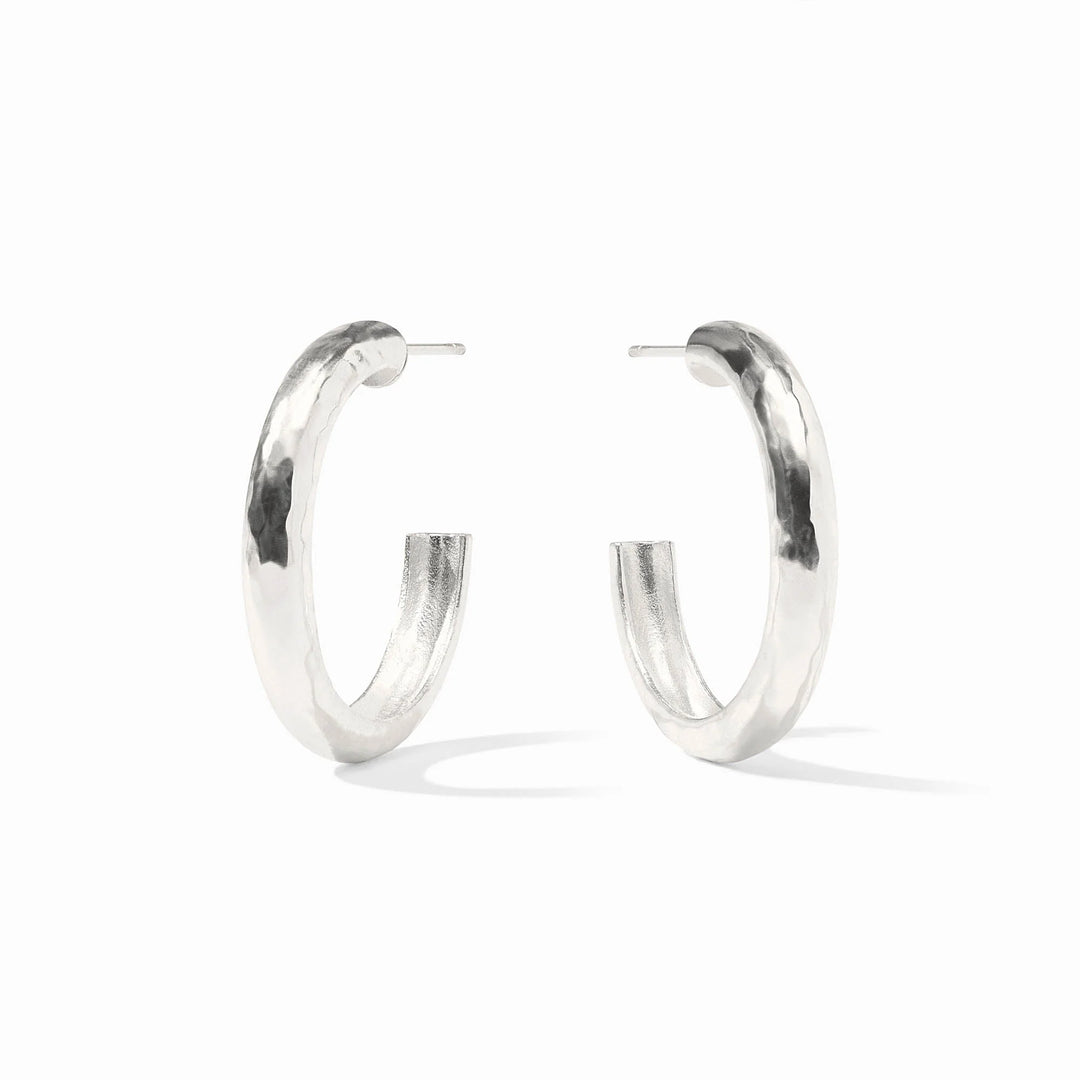 Julie Vos | Havana Hoop Earrings in Silver