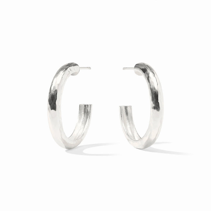 Julie Vos | Havana Hoop Earrings in Silver