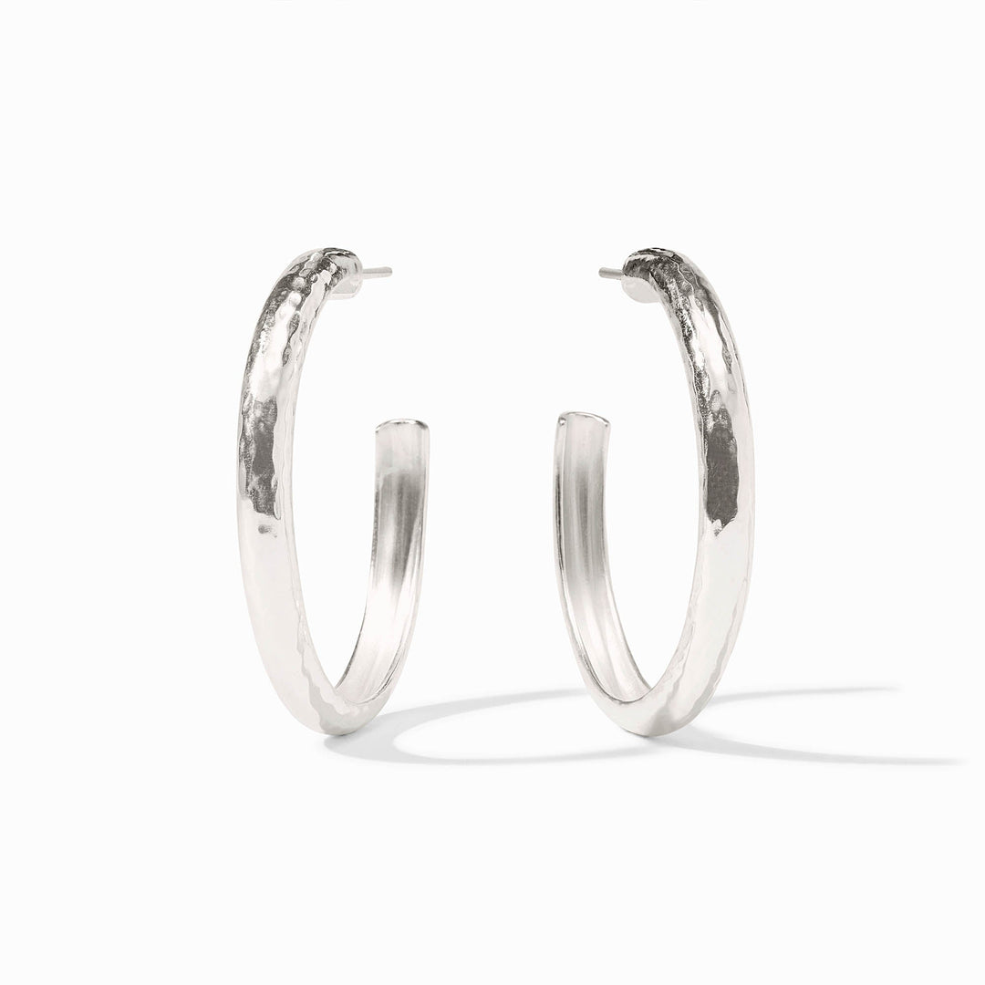 Julie Vos | Havana Hoop Earrings in Silver