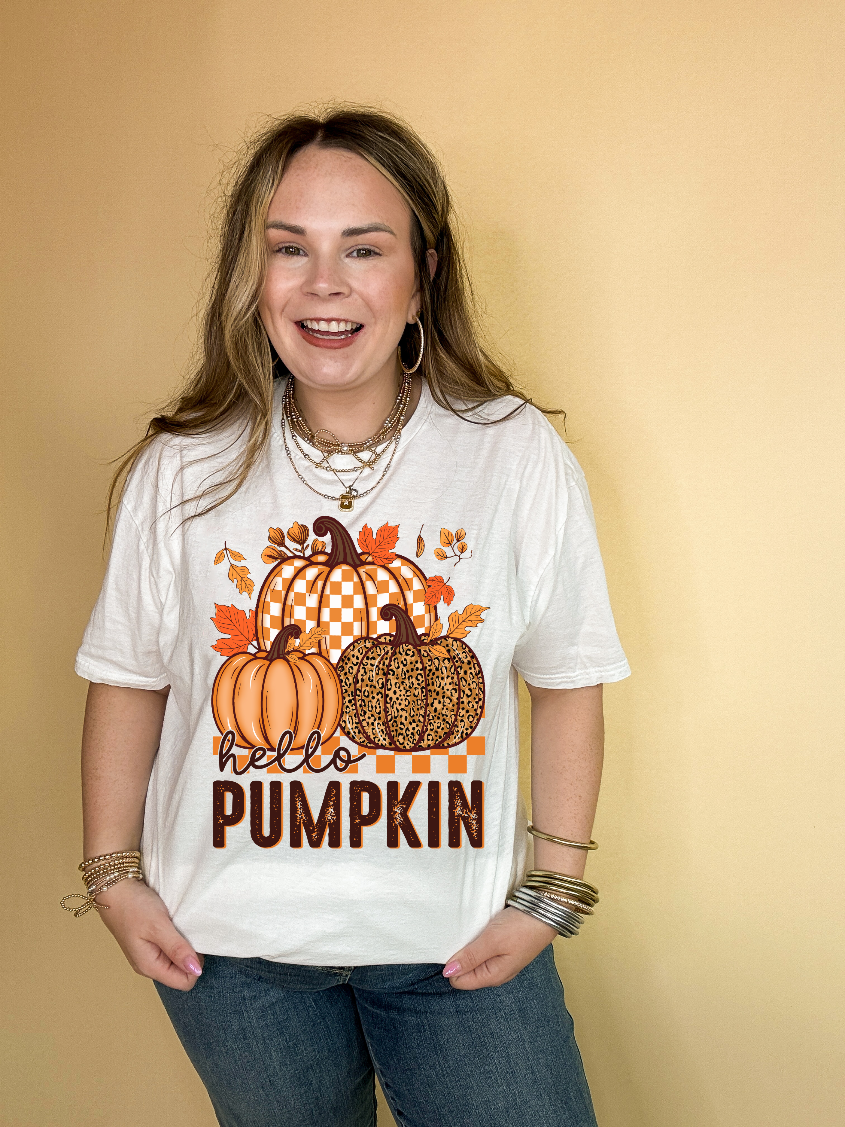 Online Exclusive | Hello Pumpkin Graphic Tee in Multiple Color Options