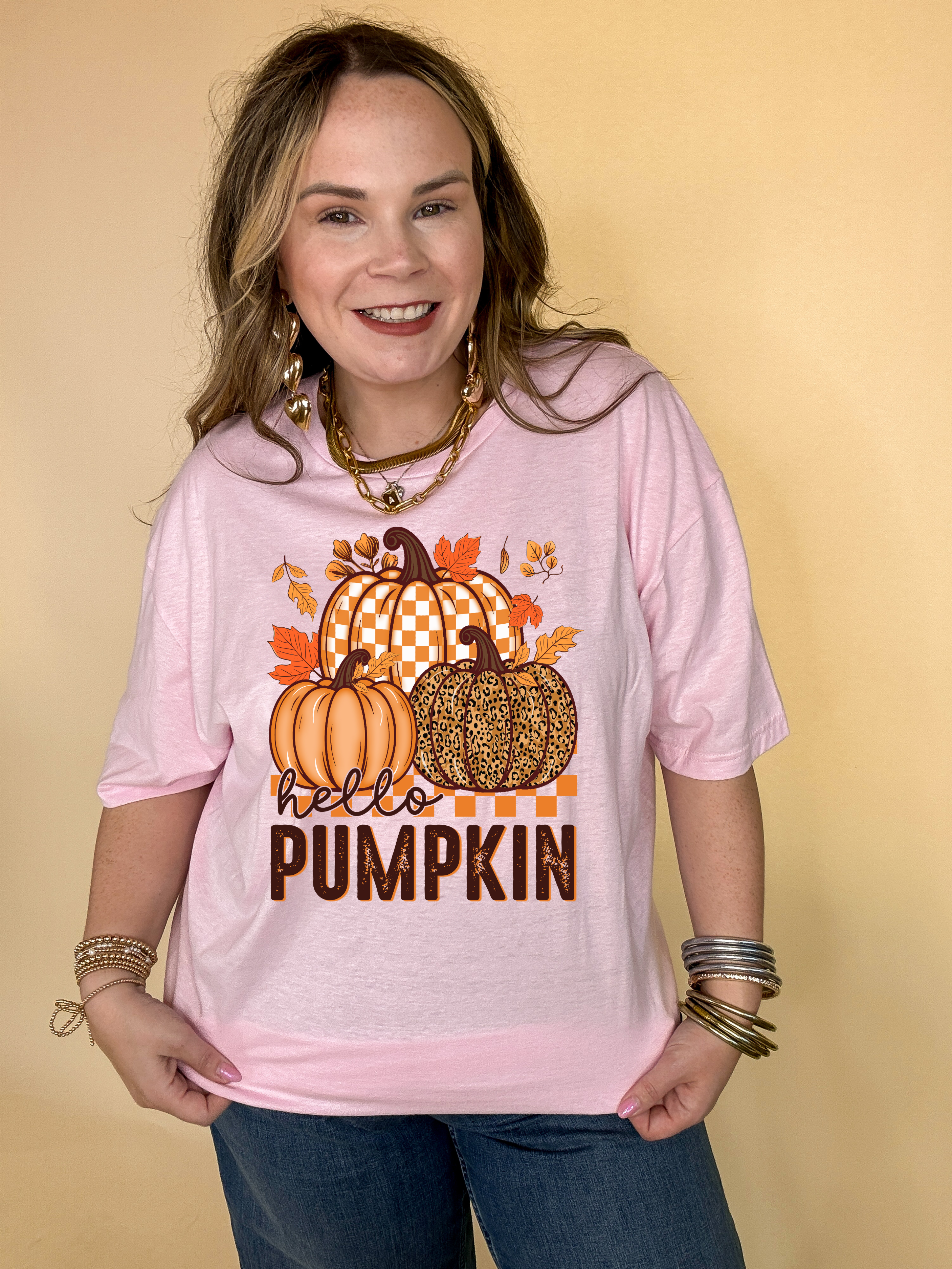 Online Exclusive | Hello Pumpkin Graphic Tee in Multiple Color Options