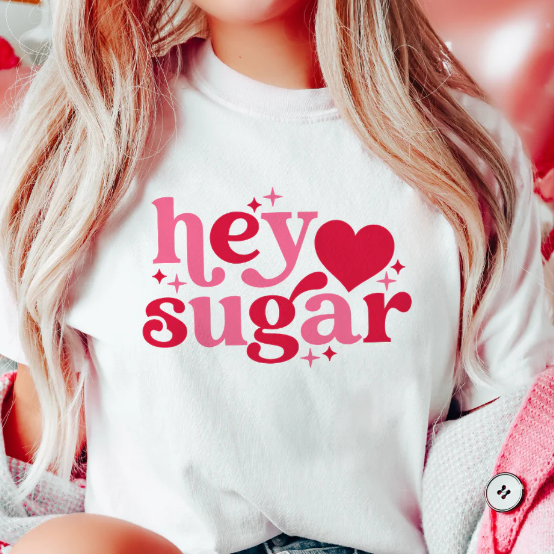 Online Exclusive | Hey Sugar Heart Graphic Tee in White