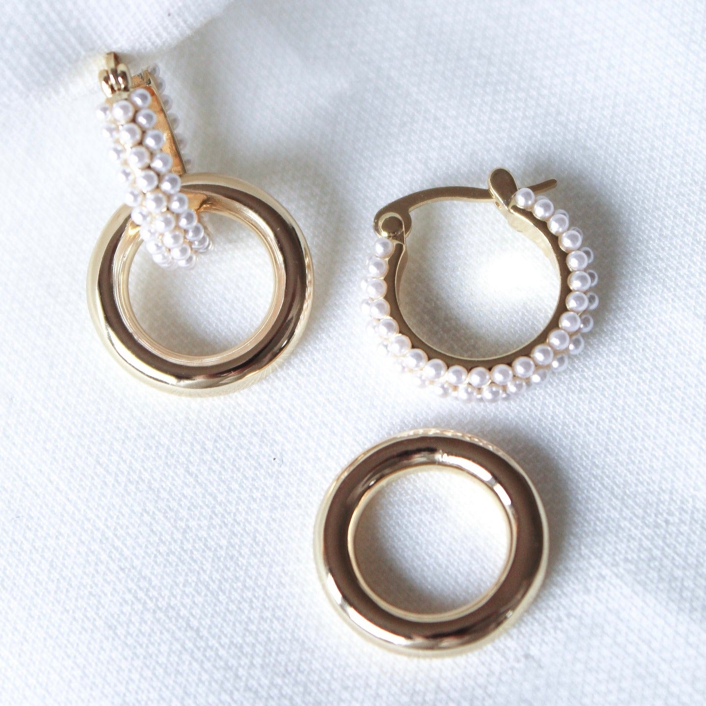Kinsey Designs | Holland Pearl Hoop Earrings - Giddy Up Glamour Boutique