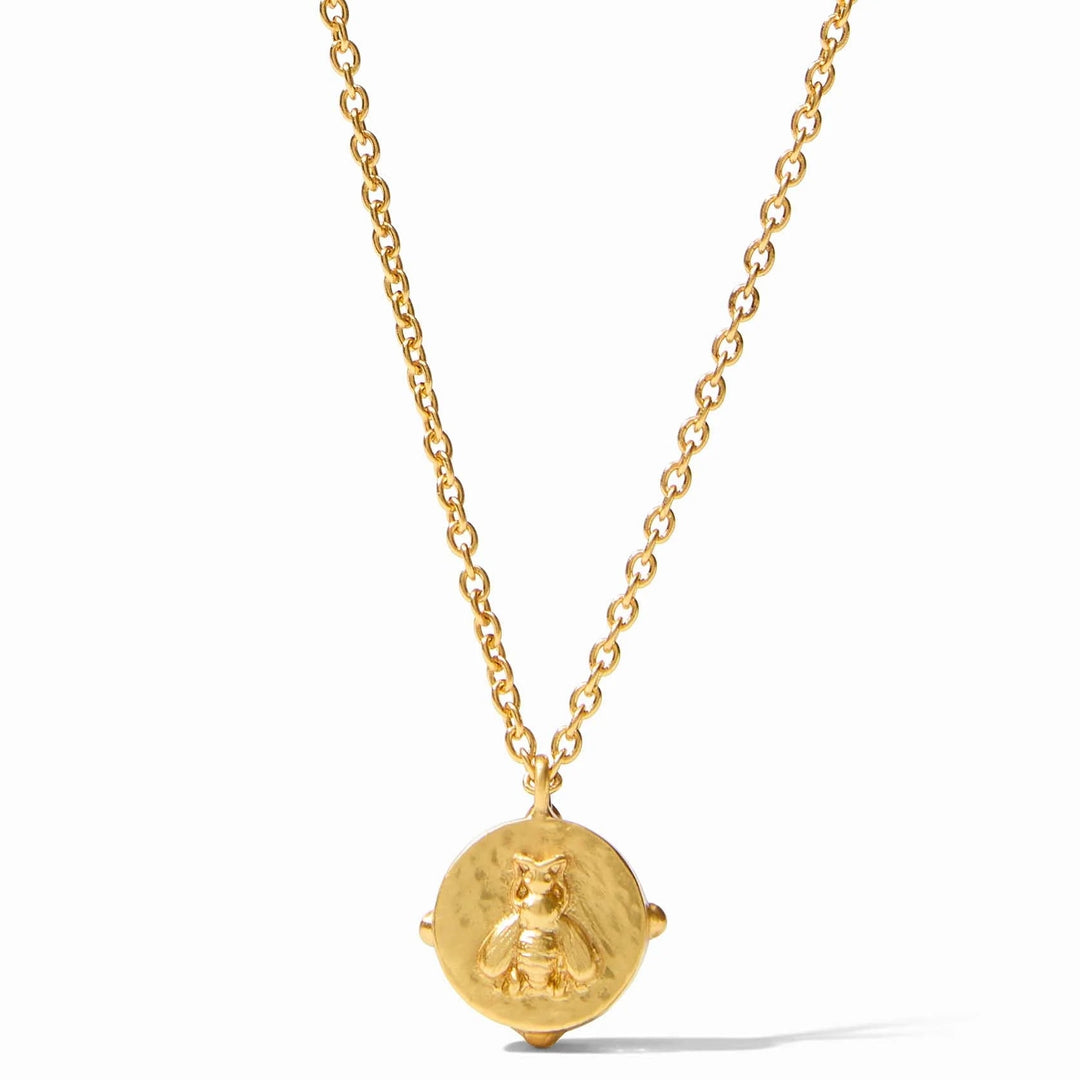 Julie Vos | Honeybee Solitaire Necklace in Turquoise Blue