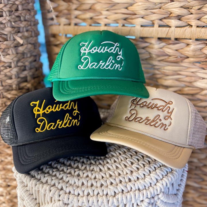 Howdy Darlin Trucker Cap in Multiple Color Options