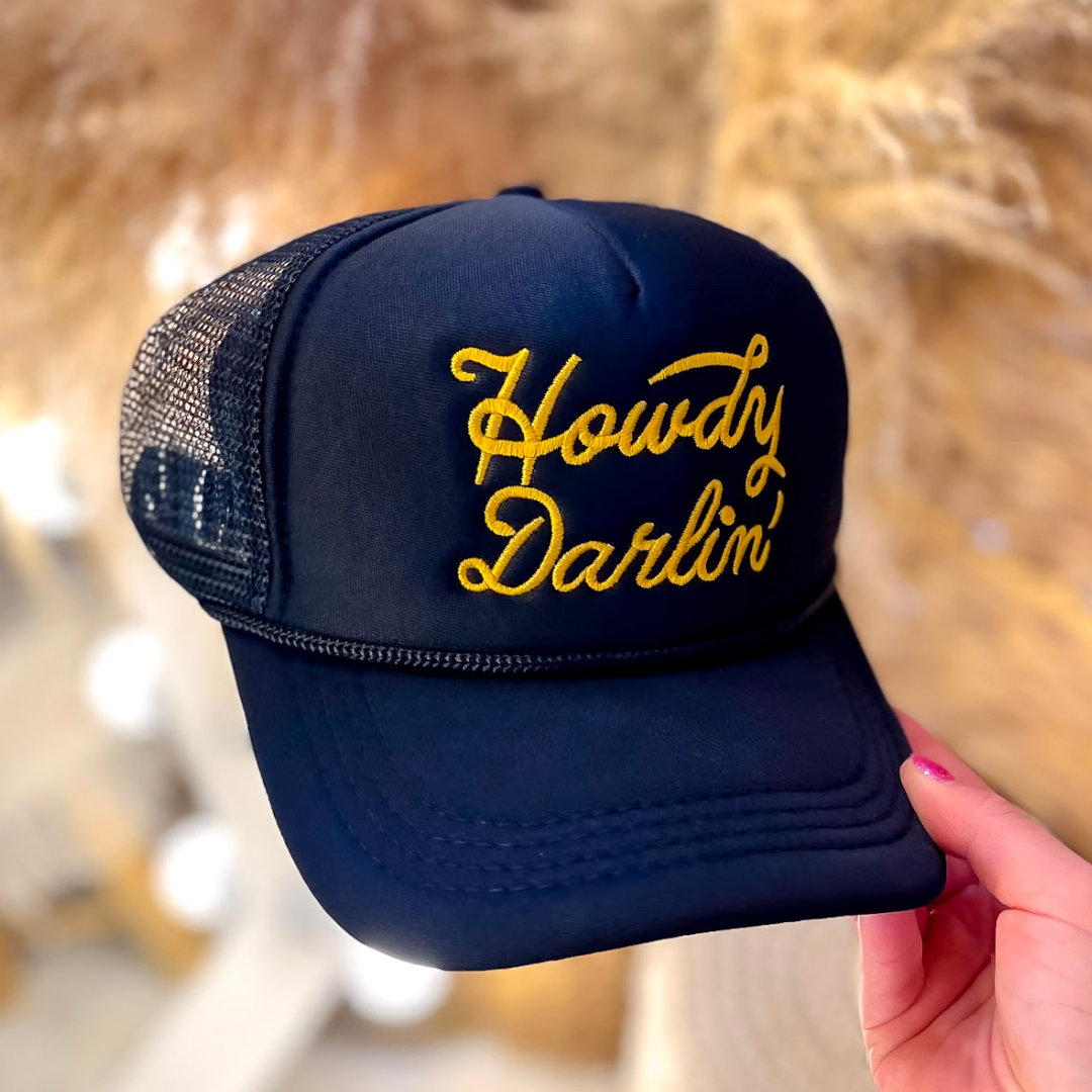 Howdy Darlin Trucker Cap in Multiple Color Options